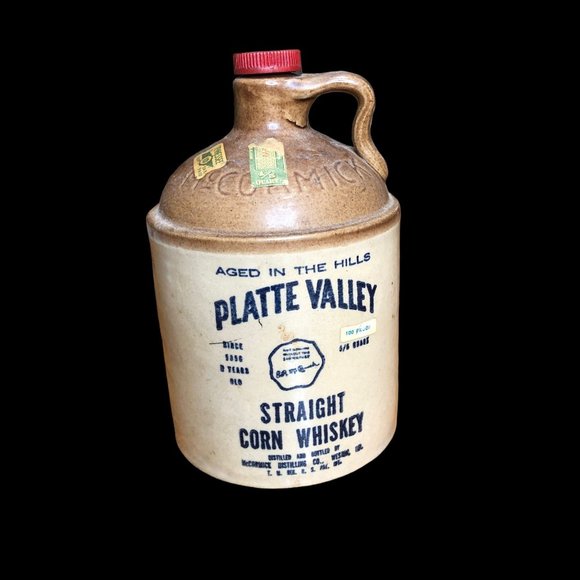 Platt Valley Straight Corn Whiskey Jug McCormick Vintage USA Distilling Crock - Picture 2 of 13